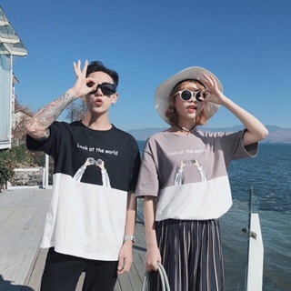 Áo tay lỡ form rộng unisex nam-nữ. drap gối codipa