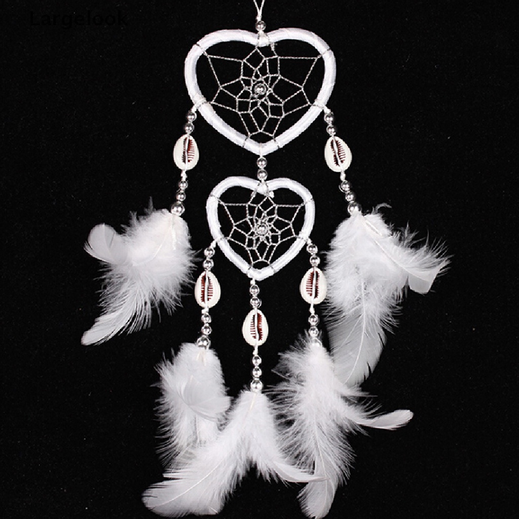 Dreamcatcher handmade hình trái tim trang trí ốc biển xinh lung linh Pinky Shop mã DRDO1 [Tặng thiệp handmade]