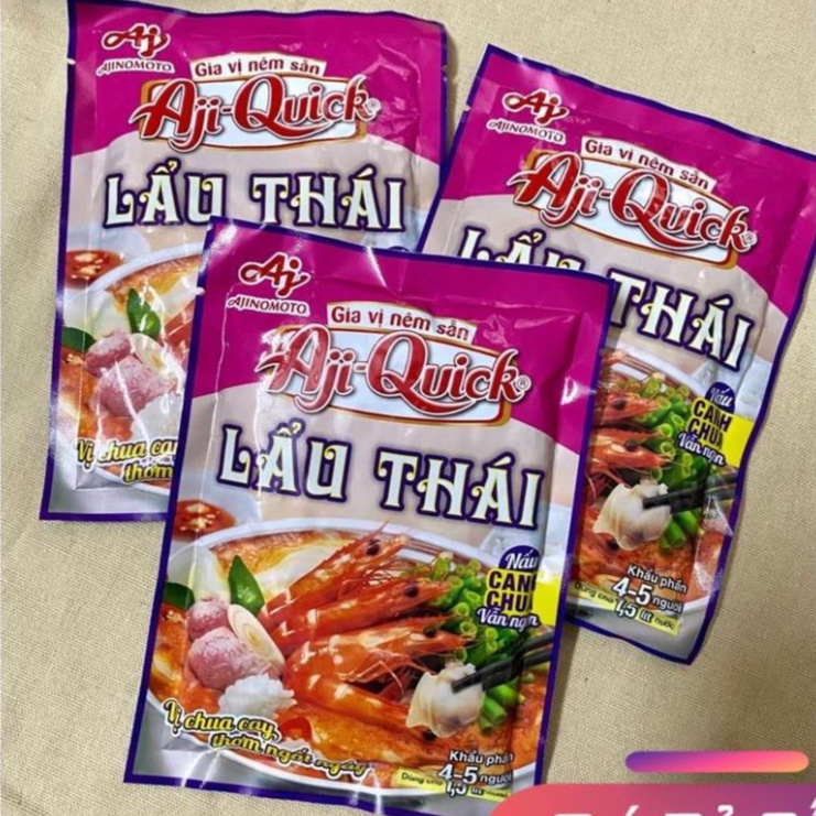 Combo 4 gói Gia vị LẨU THÁI AJI QUICK 50gr, NGỌC HIỂN FOODY