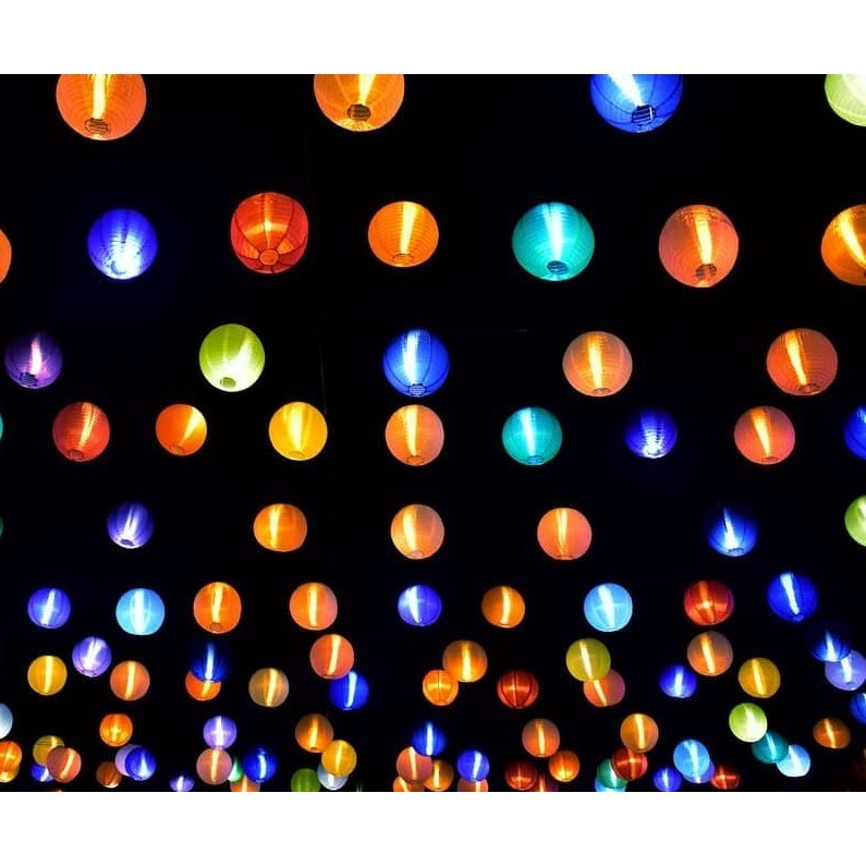 Đèn Lồng Vải Lụa Chịu Nước size 35cm/30cm/25cm/20cm