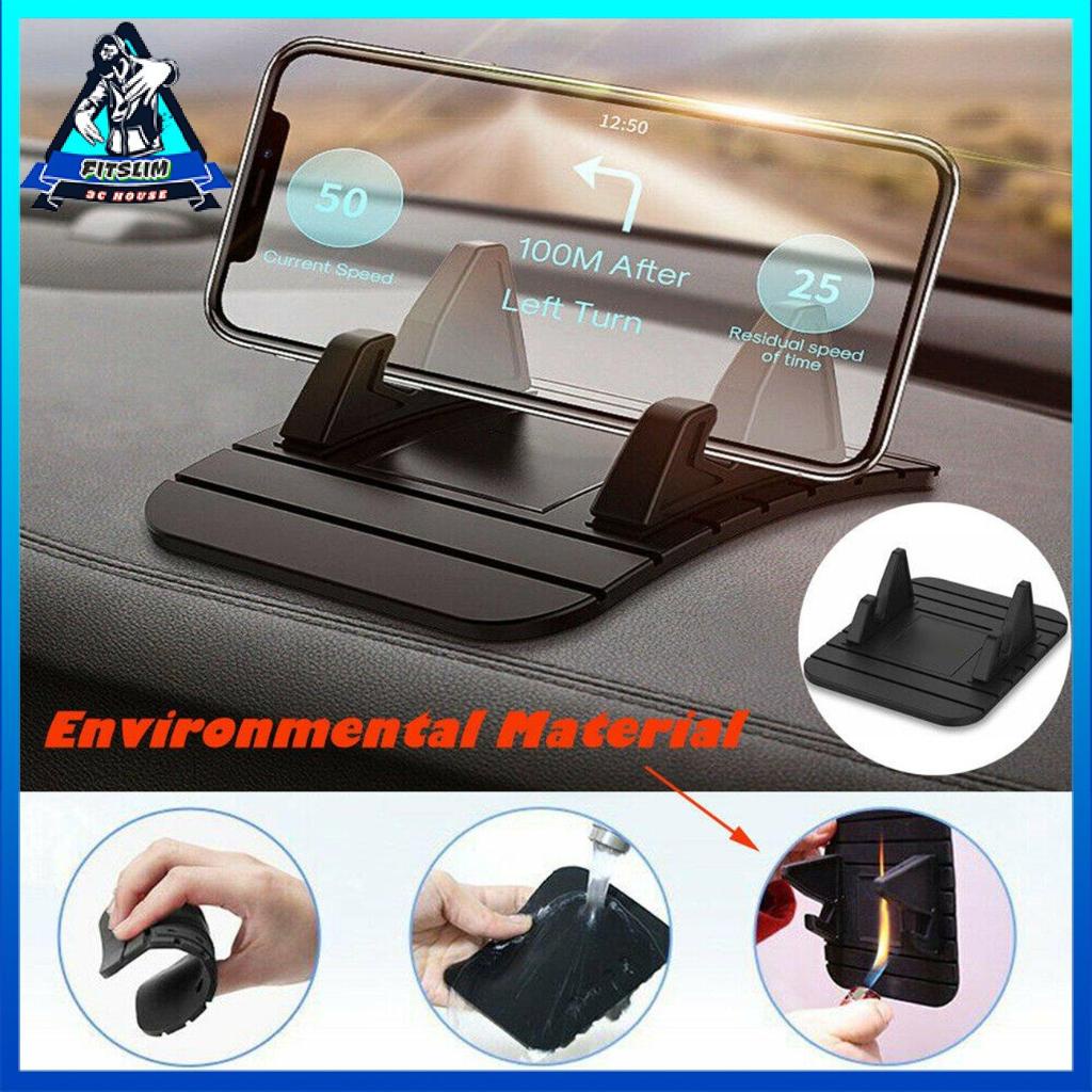 Giá Đỡ Điện Thoại / Gps Bằng Cao Su Chống Trượt Tiện Dụng Cho Xe Hơi