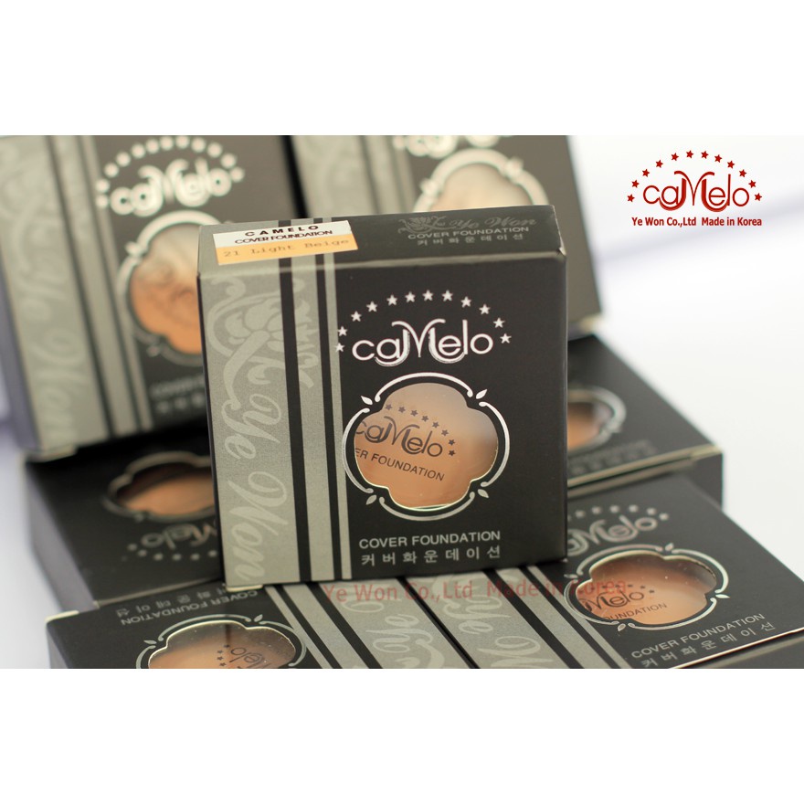 Kem nền che khuyết điểm Camelo Cover Foundation Hàn Quốc,che các khuyết  điểm,nên màu tự nhiên,mã DB00092
