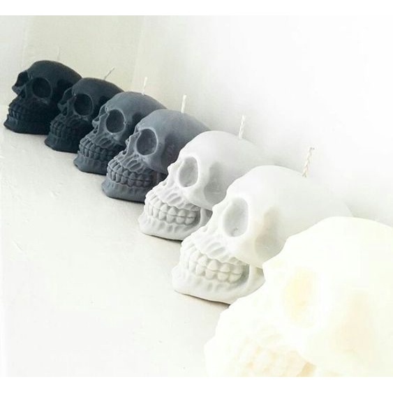 Khuôn Silicon Hình Hộp Sọ Làm Nến Thơm Handmade