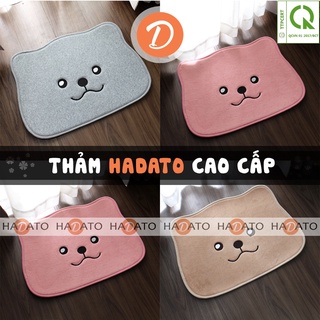 Thảm chùi chân thảm lau chân hình Mặt Gấu chất liệu mềm mịn - carmi deco hàn quốc -CM1