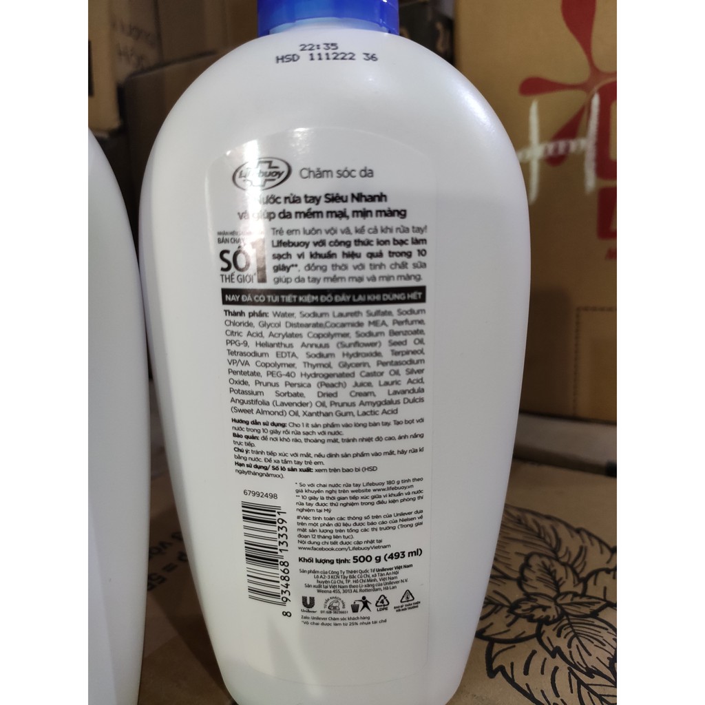 LIFEBUOY Nước Rửa Tay Bảo Vệ Vượt Trội, Chăm Sóc Da, Làm Bếp Chanh 500g 500 g | BigBuy360 - bigbuy360.vn