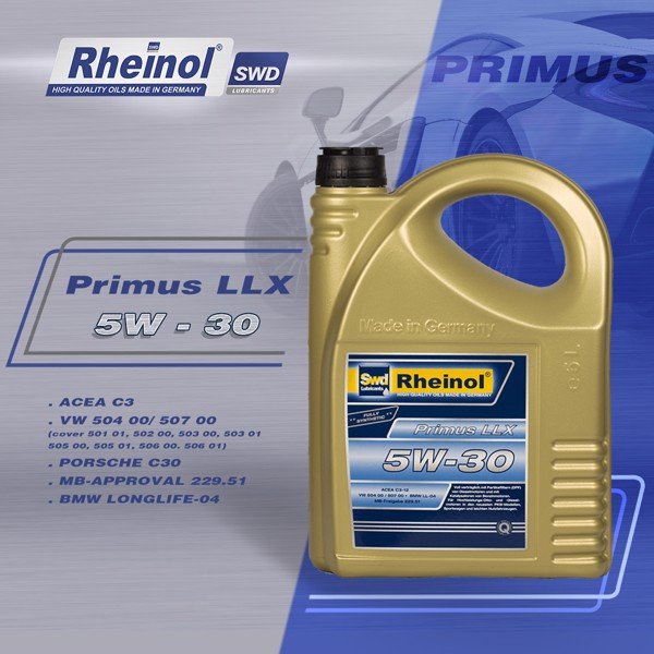 Dầu Nhớt Rheinol Primus LLX 5W30 - Hàng nhập khẩu cao cấp Đức 1L