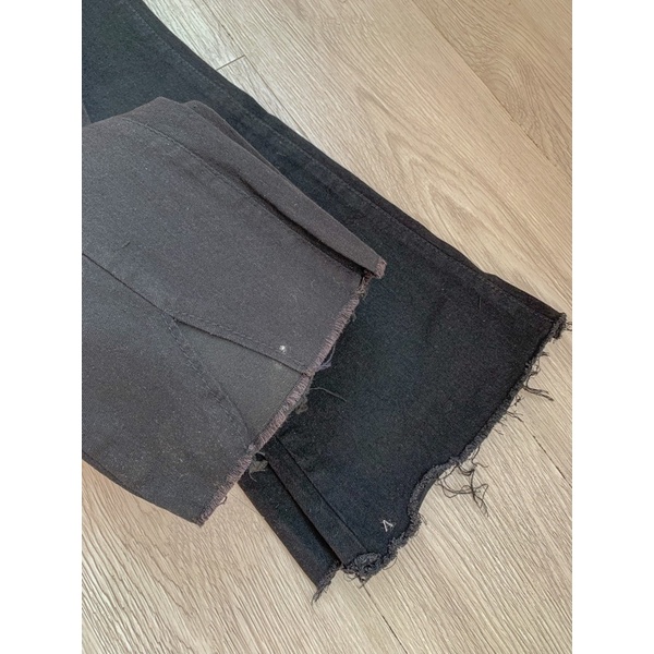 Quần jean đen form slimfit co giản 523