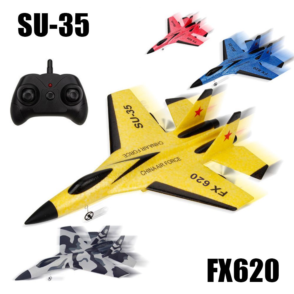 Máy bay đồ chơi điều khiển từ xa RC SHOUHOU FX-620 SU-35 2.4G bằng xốp EPP nhiều màu sắc dành cho trẻ em
