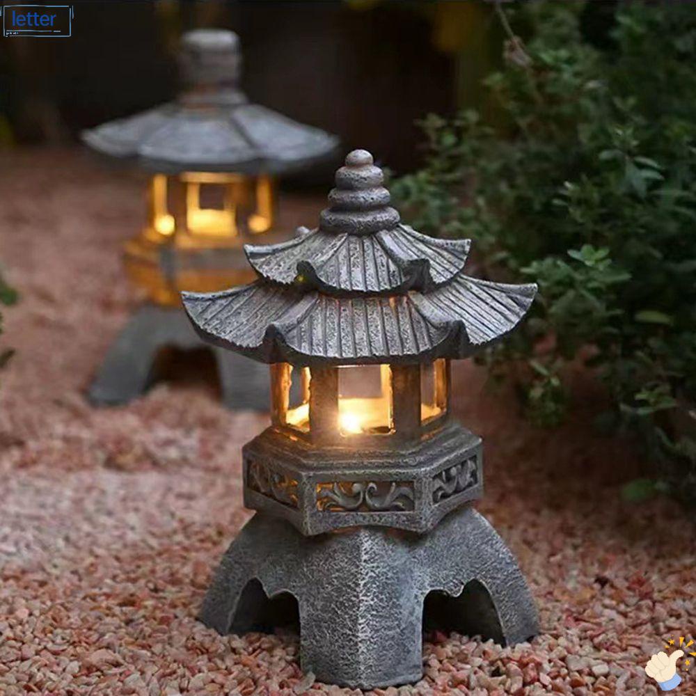 Lồng Đèn Cung Điện Bằng Nhựa Resin Trang Trí Sân Vườn|Đèn Lồng Pagoda