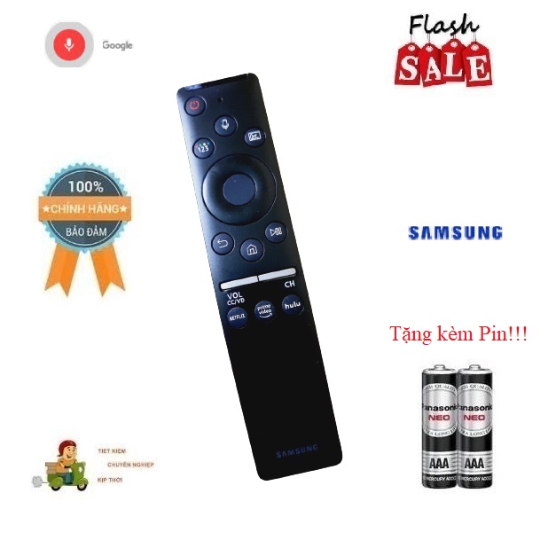 Remote Điều khiển giọng nói tivi Samsung 2021 Made In Indonesia (dùng cho TV 2015 đến 2021)- Hàng mới chính hãng