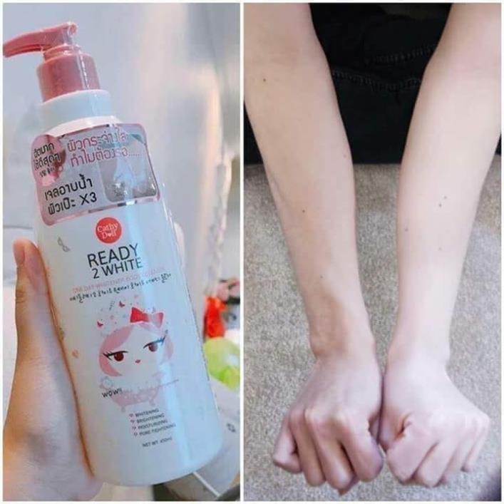 Sữa tắm dưỡng trắŉg da Cathy Doll Ready 2 white One Day Whitener Body Cleanser Thái Lan