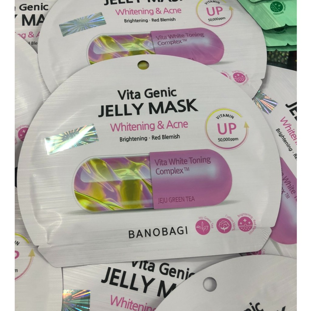 MẶT NẠ VITA GENIC JELLY MASK  BANOBAGI WHITENING & ACNE