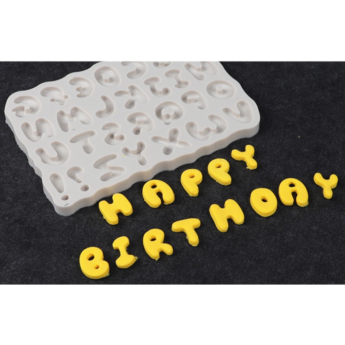1 Khuôn Silicone Làm Bánh Hình Chữ Cái Tiếng Anh Sáng Tạo