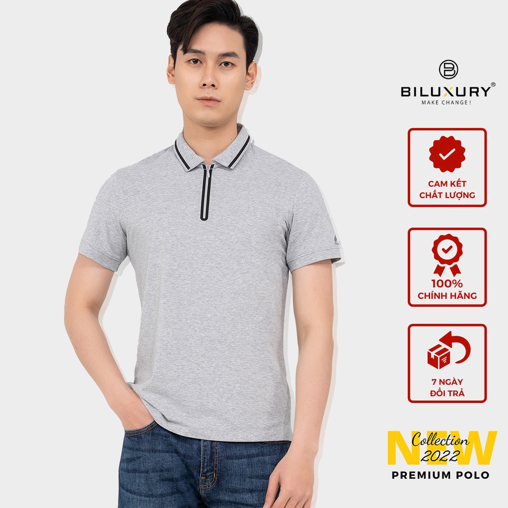 Áo polo nam cổ bẻ Biman by Biluxury thun co giãn 4 chiều form chuẩn vừa người thoải mái vận động