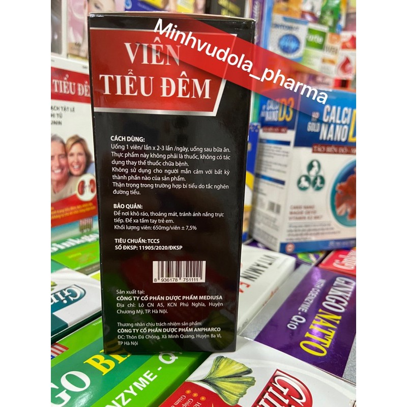 Viên tiểu đêm - Hộp vỏ đen (lọ 30 viên)