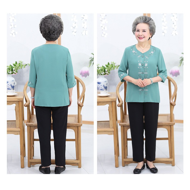 QUẦN ÁO CHO NGƯỜI GIÀ ( Theu nguc)