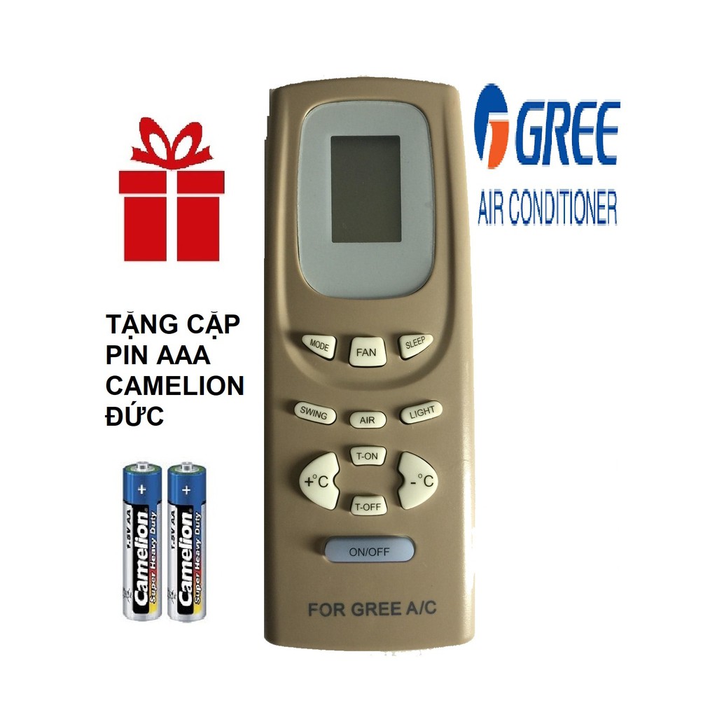 REMOTE MÁY LẠNH GREE MẪU 2 - ĐIỀU KHIỂN ĐIỀU HÒA GREE MẪU 2