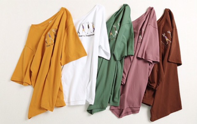 Áo thun tay ngắn phom rộng