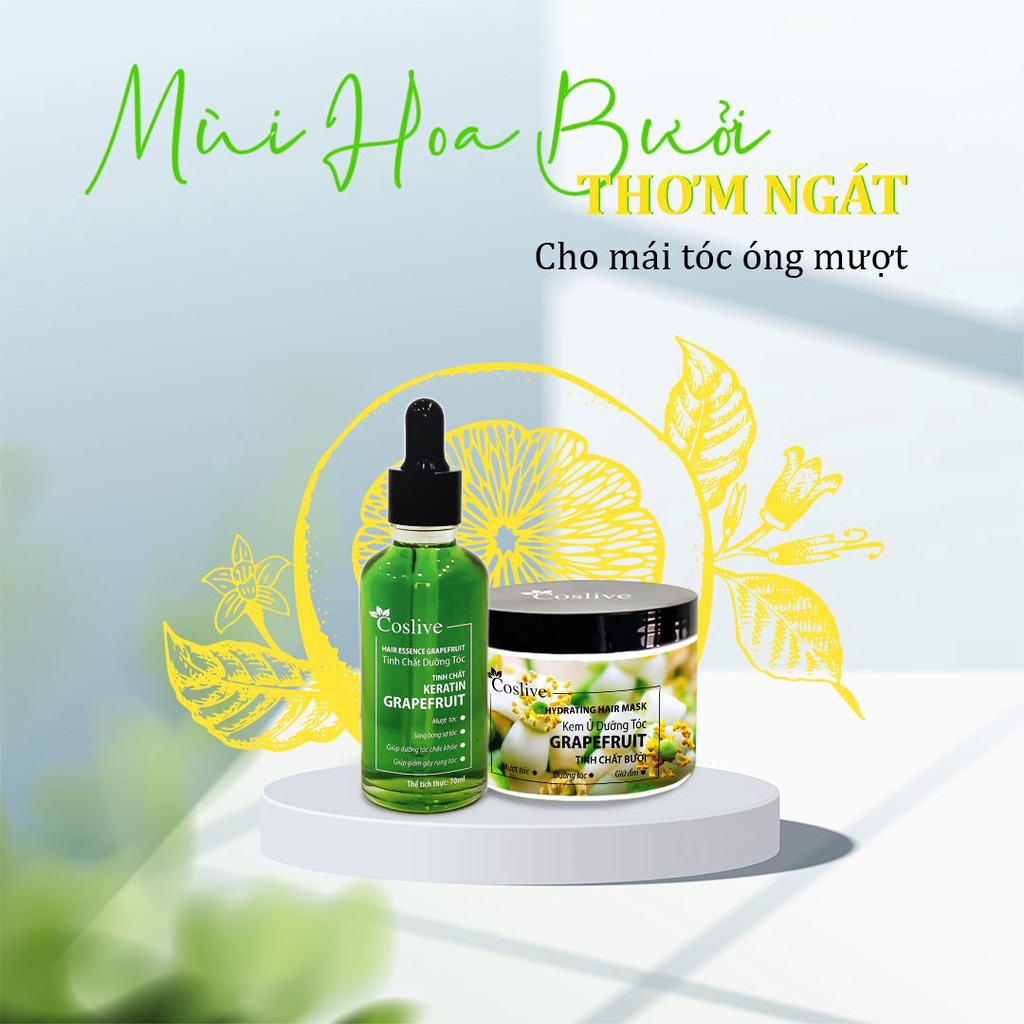Tinh Chất Dưỡng Tóc Bưởi Coslive 70ml