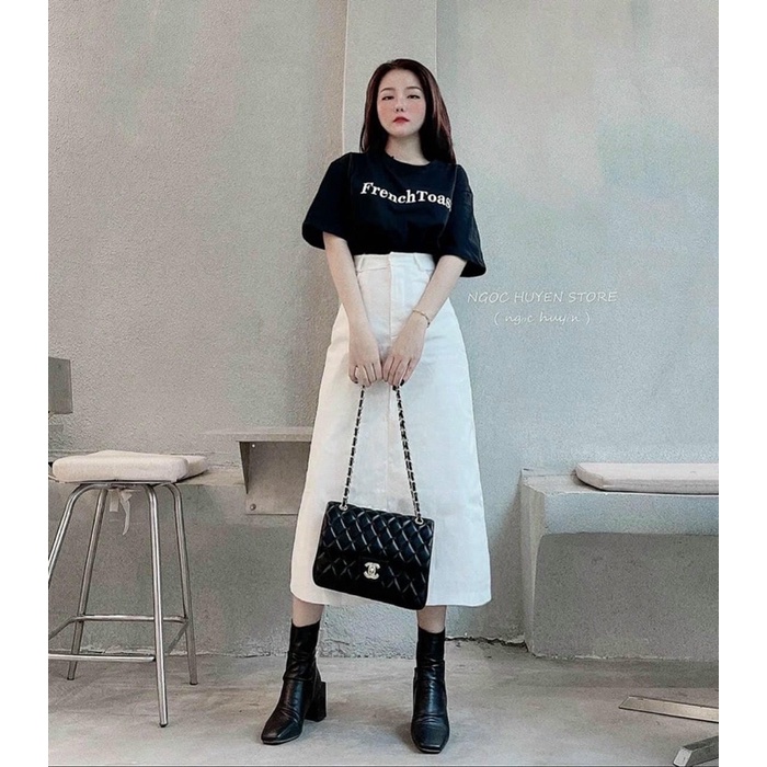 Sét French + chân váy kaki TT | BigBuy360 - bigbuy360.vn