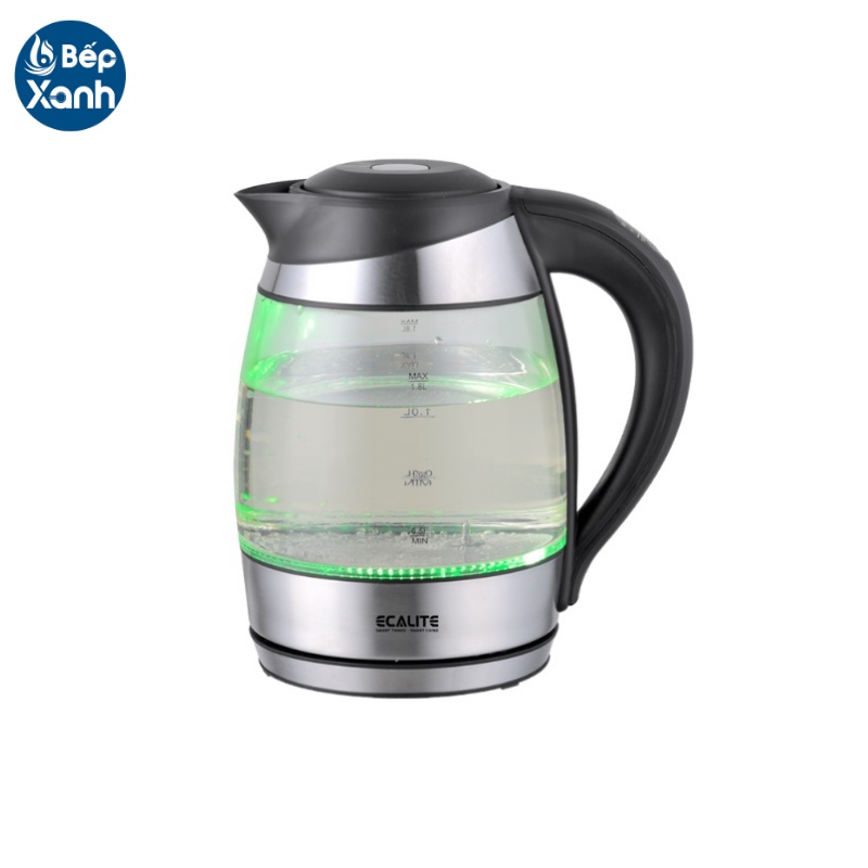 [FREESHIP HCM] Bình Đun Siêu Tốc Ecalite EK-G1812 (1.8L) - Đèn LED Đổi Màu