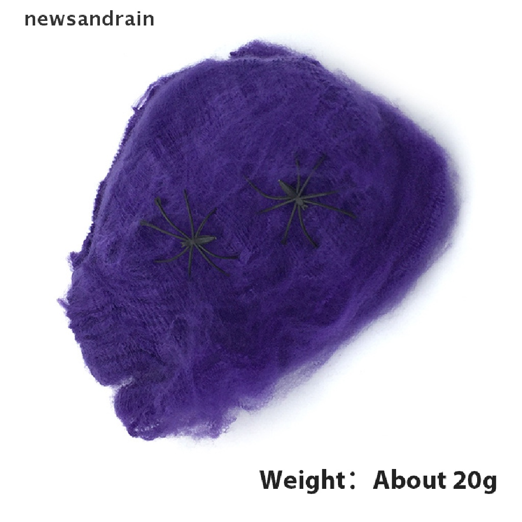 Mạng Nhện Nhân Tạo Siêu Co Giãn Trang Trí Halloween