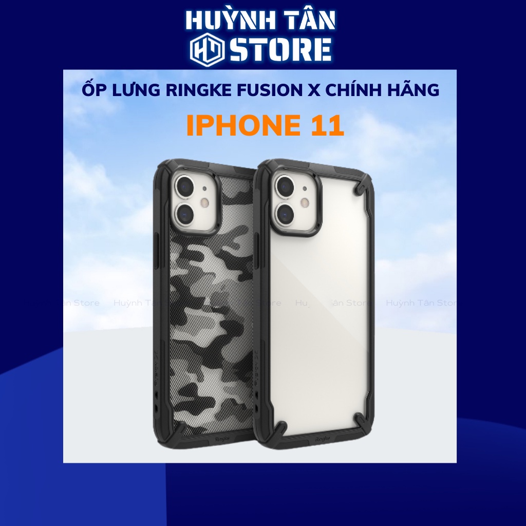 Ốp lưng iphone 11 RINGKE chính hãng trong suốt chống sốc FUSION X chống ố vàng phụ kiện điện thoại huỳnh tân