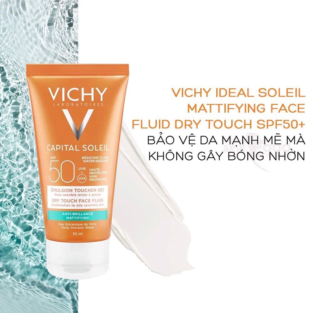 Kem chống nắng Vichy Capital Soleil Mattifying Dry Touch Face Fluid SPF 50 UVA+UVB 50ml