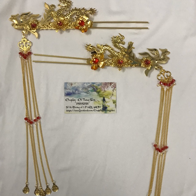 Trâm cài long phụng cổ trang