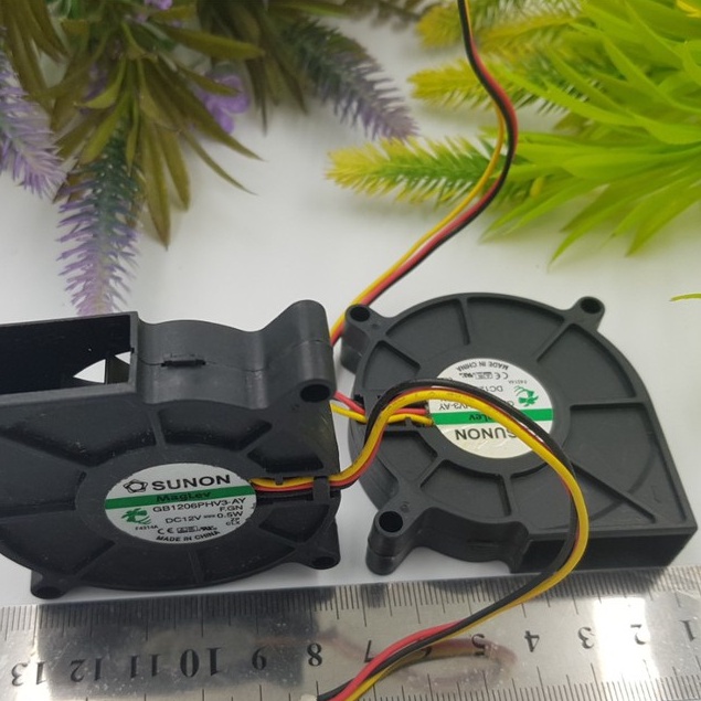 Quạt sò 6x6x1.5CmQuạt Tản Nhiệt 12V Sunon GB1206PHV3-AY Quạt Encoder