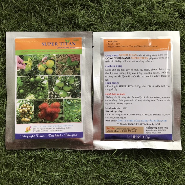 Phân bón Nano Kẽm - SUPER TITAN 60gram