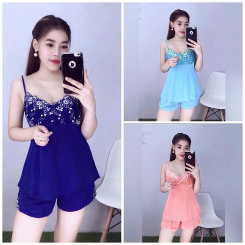 Bộ đồ ngủ 2 dây sexy
