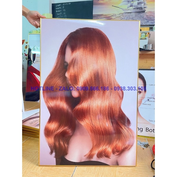 BỘ 3 TRANH TÓC NỮ  SANG TRỌNG HIỆN ĐẠI TRANG TRÍ CHO SPA SALON TÓC