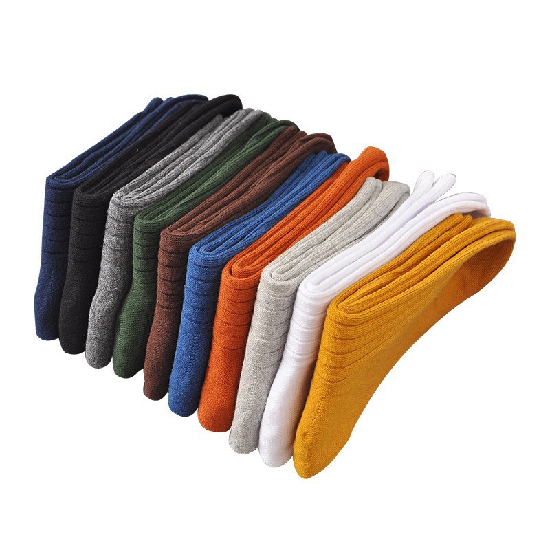 Vớ Tất Trơn Cao Nhật Hàng Cao Cấp Chất Cotton Xịn Kháng Khuẩn Freesize Nam Nữ Size Chân 36-44 MRSOCKS - VC015