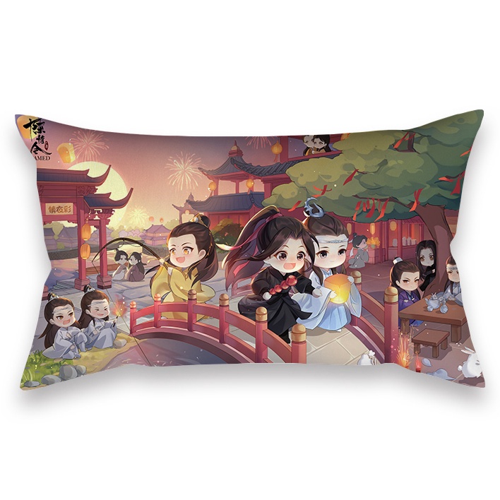 Vỏ Gối Hình Chữ Nhật In Hình Mo Dao Zu Shi 50X30Cm