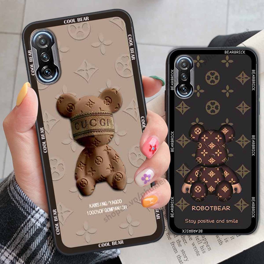 Ốp Xiaomi Redmi K30 / Redmi K30 5G bear, k@ws thương hiệu phong cách ốp lưng thời trang cao cấp