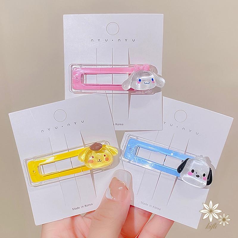 【kifli】Kẹp Tóc Mái Bên Họa Tiết Hoạt Hình Sanrio Ngọt Ngào Dễ Thương Phong Cách Hàn Quốc Cho Bé Gái