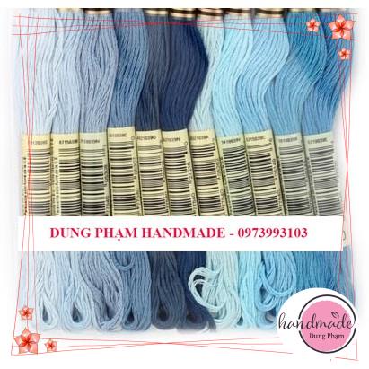 SET 11 tép CHỈ THÊU - MÀU NHƯ HÌNH - MS 25 / CHỈ THÊU COTTON CXC KHÔNG PHAI MÀU