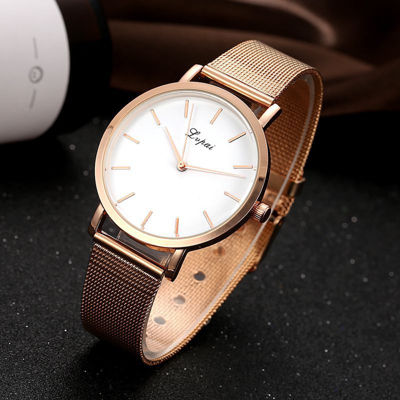 📣📣Women Business Fashion Quartz Stainless Steel Analog Watch Jamtangan