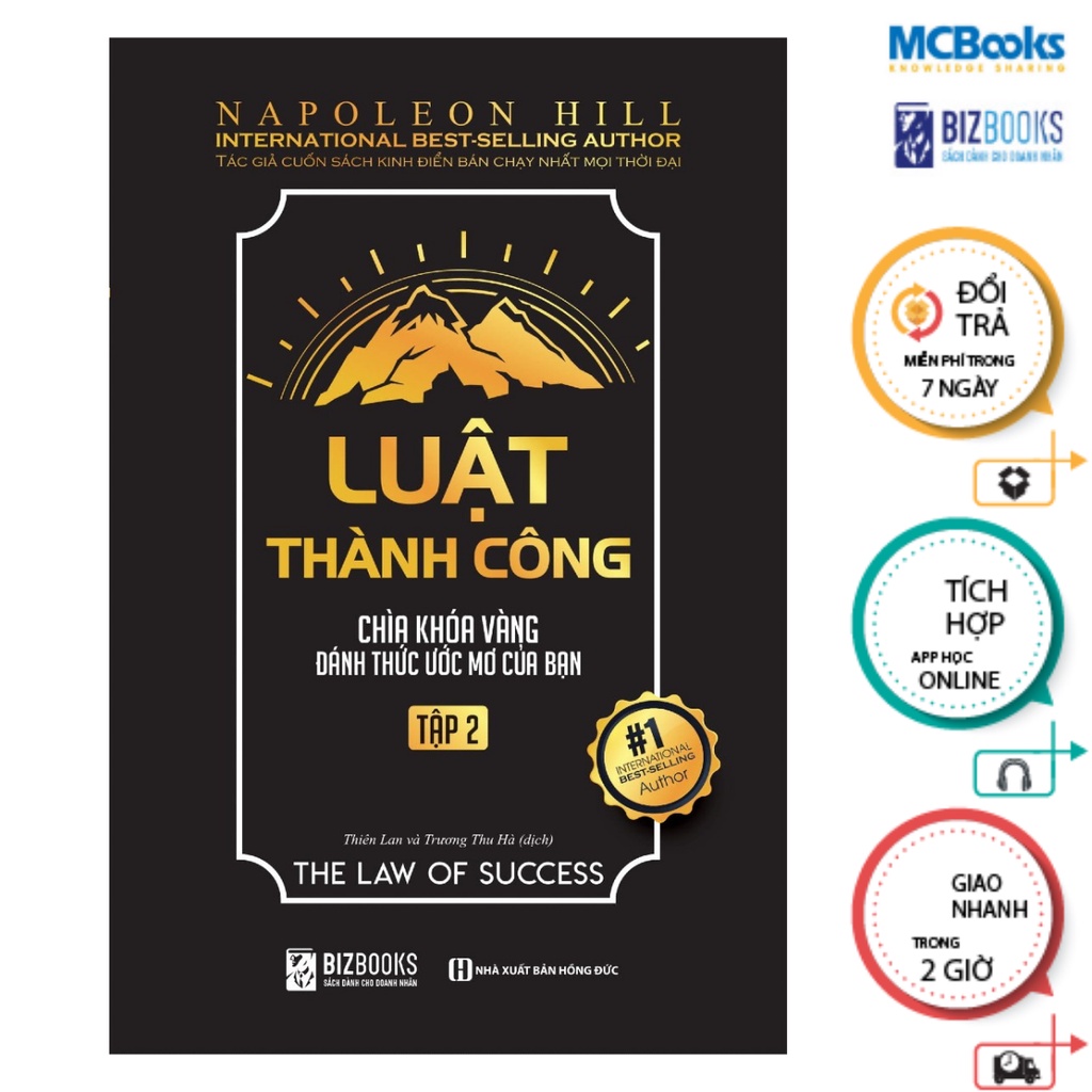 Sách - Luật Thành Công: Chìa Khóa Vàng Đánh Thức Ước Mơ Của Bạn  Mcbooks