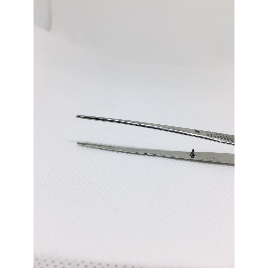 Nhíp Phẫu Tích Nỉa  Thằng  Y Tế Hai Đầu Nhọn Không Mấu 18cm , 12cm