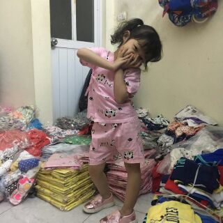 Bộ cotton bé gái yukata size 2 đến 7 tuổi. Dành cho bé từ 10 đến 20kg