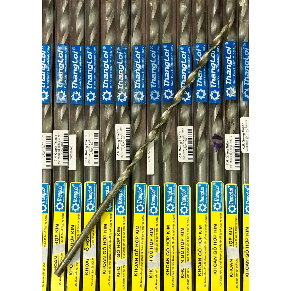 Mũi khoan gỗ Thắng Lợi từ 6mm đến 18mm chiều dài 300mm