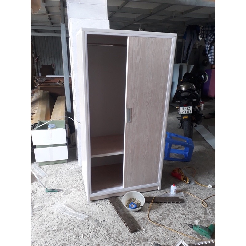 TỦ NHỰA ĐÀI LOAN 2 CÁNH LÙA  KT :85x185x51 🎁🎁TỦ ĐỰNG QUẦN ÁO SINH VIÊN 🎁