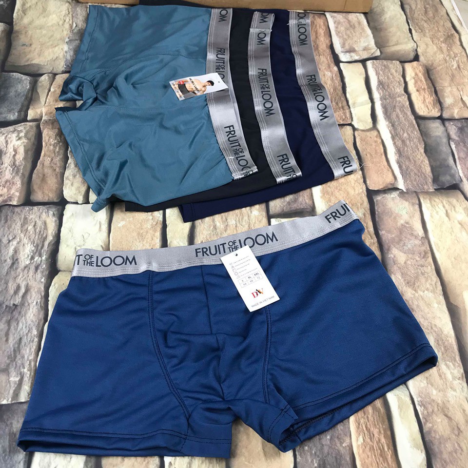 Quần sịp đùi nam BOXER, quần lót nam Fuit off chất liệu cootton mềm mịn đủ size đủ mầu - QS01 | BigBuy360 - bigbuy360.vn