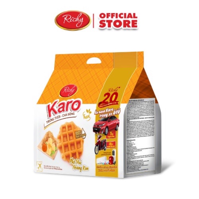 [Q.3] QUẬN 3 [HỎA TỐC] [RẺ NHẤT SHOPEE] MỘT TÚI BÁNH KARO TRỨNG CHÀ BÔNG TƯƠI PHƠ MAI HOÀNG KIM RICHY LOẠI DATE MỚI NHẤT