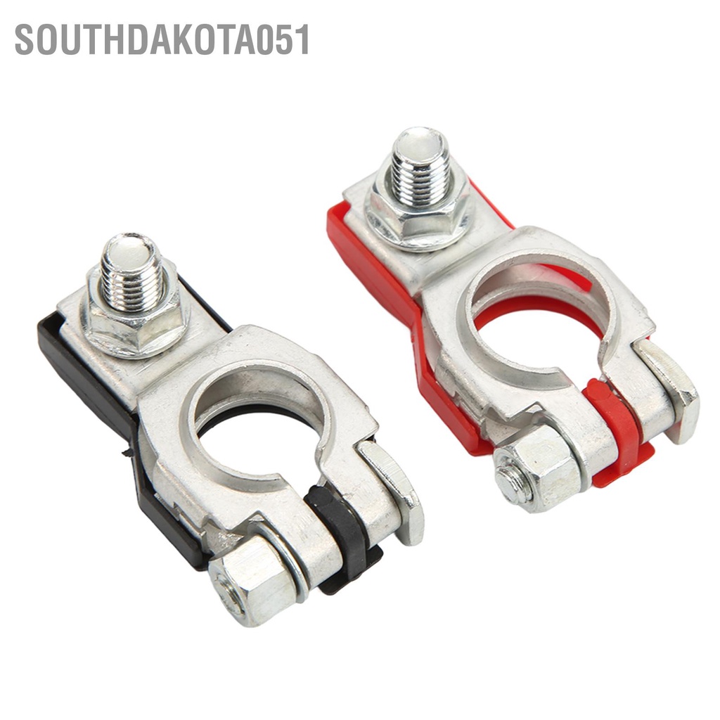 Southdakota051 2pcs Positive Negative Battery Terminal Set 243407F000 243407F001 Car Cable Connector Clamp Replacement for INFINITI