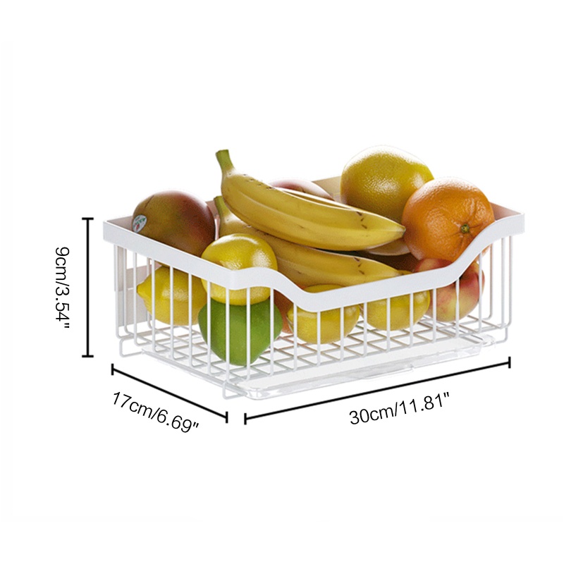 Rổ Kim Loại Treo Tường Đựng Rau Củ Quả Ráo Nước Tiện Dụng Cho Nhà Bếp