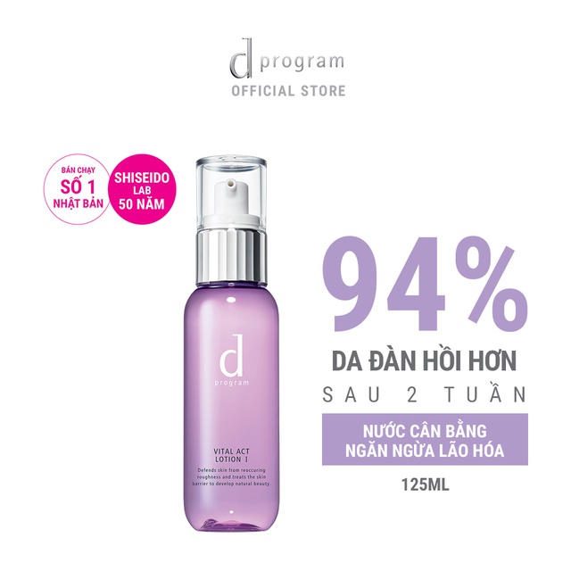 Nước cân bằng làm mềm da giúp cải thiện dấu hiệu lão hóa Vital Act d program 125ml_13565