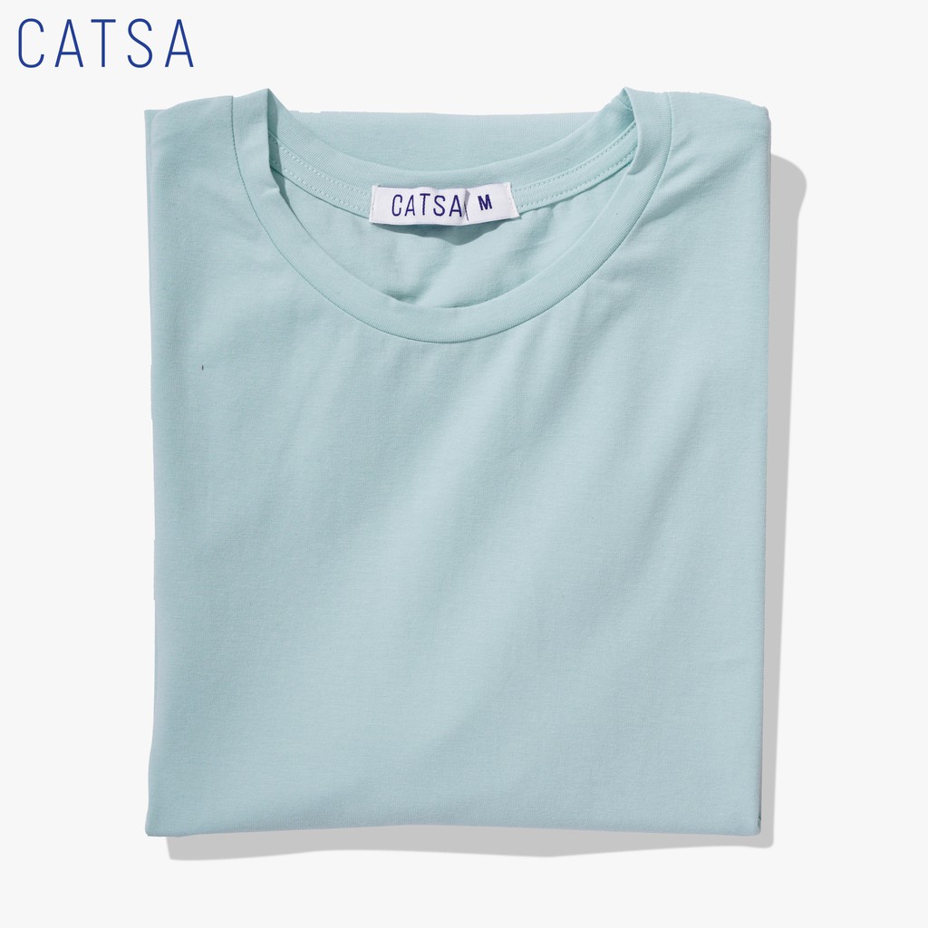 [Mã FAMALLT5 giảm 15% đơn 150K] CATSA Áo thun trơn S.Oversize